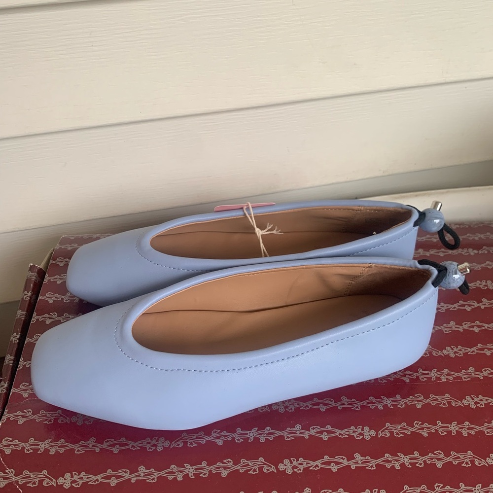 Elegant Sky Blue Women's Flats